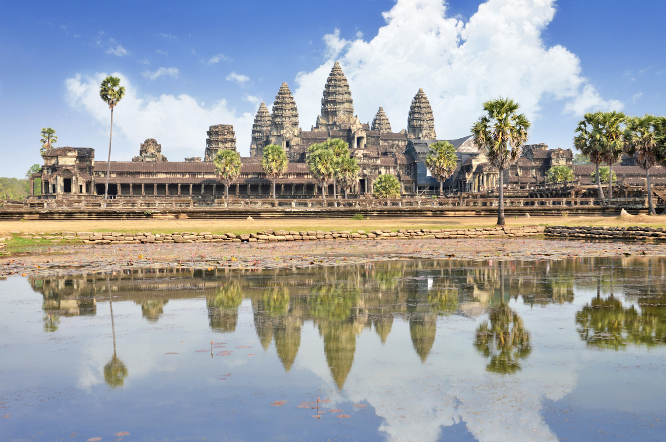 Take a journey through time to visit the Angkor Wat temple complex - cruises to vietnam and cambodia