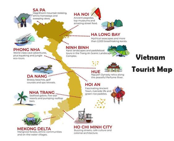 Vietnam Itinerary 10 Days: 3 Northern + Central Vietnam Routes