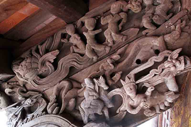 Wood and stone carving