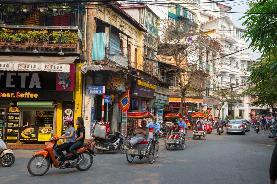 Step into a world of lively colors and cheerful sounds in Hanois Old Quarter - vietnam tourist