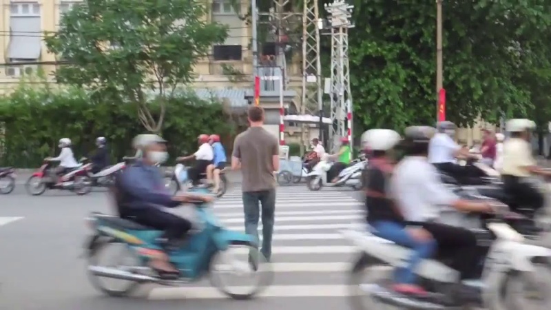 Don’t be hesitant when crossing the roads in Vietnam