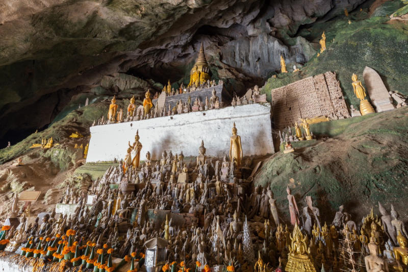Explore the unique Pak Ou Caves on Laos tours