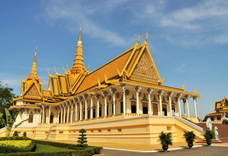 The Silver Pagoda and Royal Palace in Cambodia