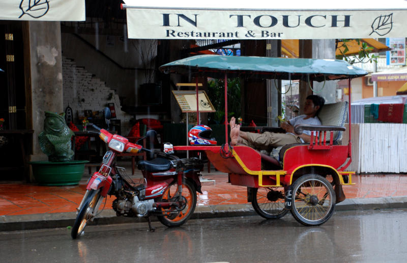 Tuk tuk is more popular than taxi in Cambodia