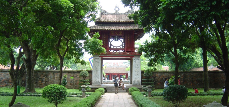 The Temple of Literature – Best place to visit on Hanoi family holidays for elderly