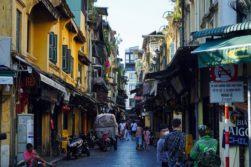 Go on a tour around the Old Quarter of Hanoi