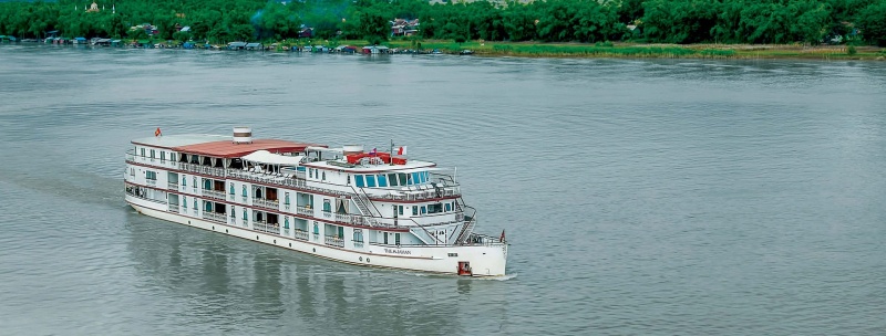 The Jahan Cruise is one of the most romantic cruise ships in the Mekong river region