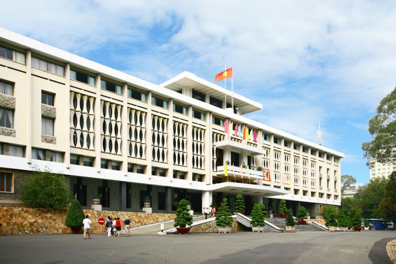 Independence Palace or NORODOM Palace started construction in 1868 - Vietnam historical places