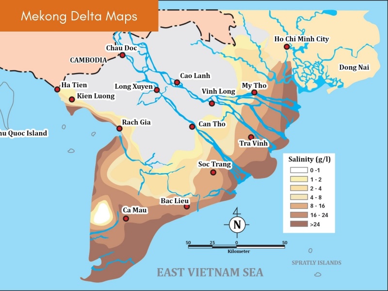Mekong Delta is made up of 12 different provinces