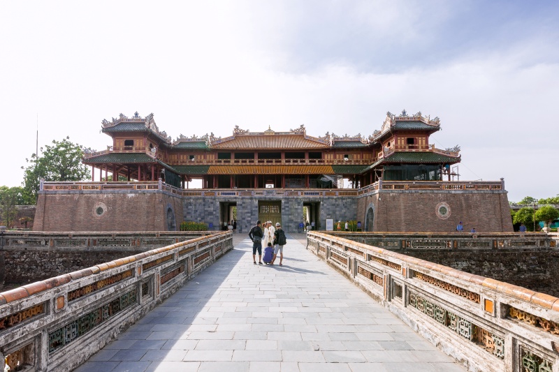 The Imperial city of Hue is an important historical site in Vietnam