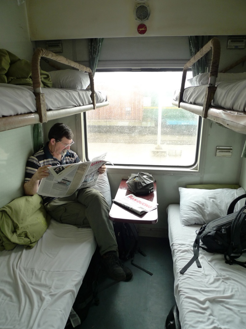 Sleeper trains are a cheap and unique way to get around in Vietnam
