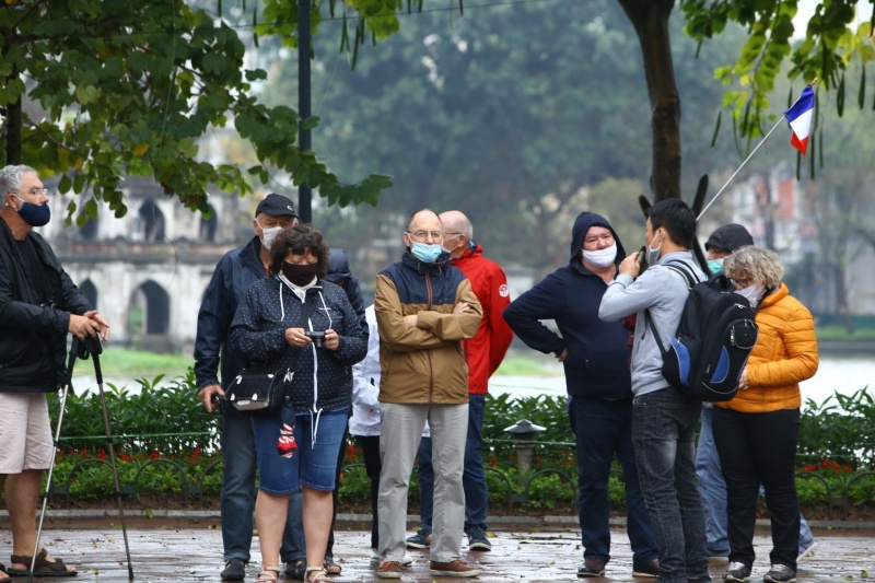 The weather in Hanoi can be quite cold and cloudy during winter