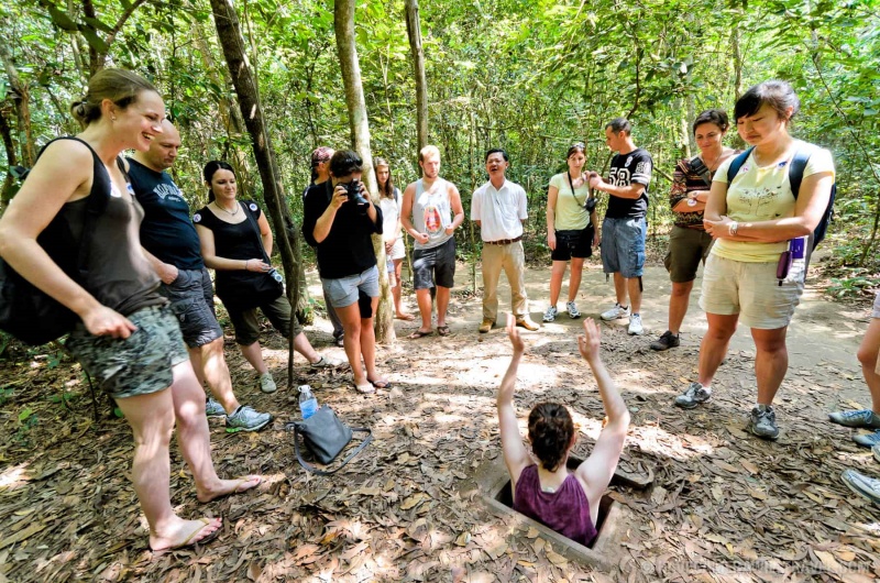 Go on a multiple country journey and discover Cu Chi Tunnels