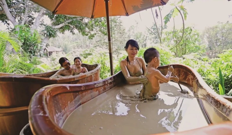 Enjoy a mud bath at Thap Ba Hot Spring in Nha Trang tours