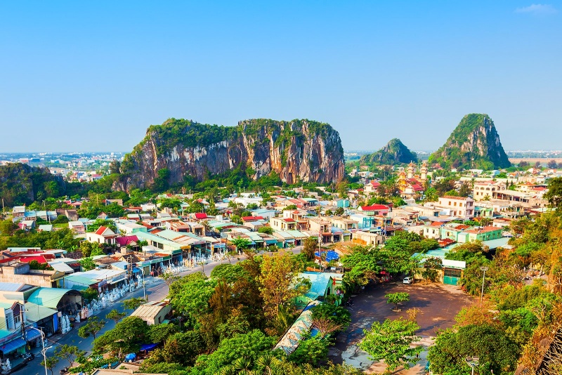 The Marble Mountains is an iconic site in Danang