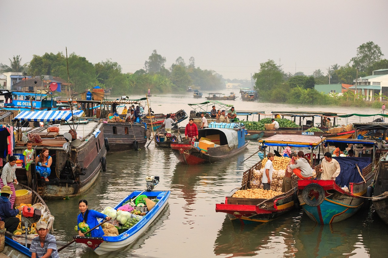 Cruise Along the Mekong River - Exotic Vietnam honeymoon places