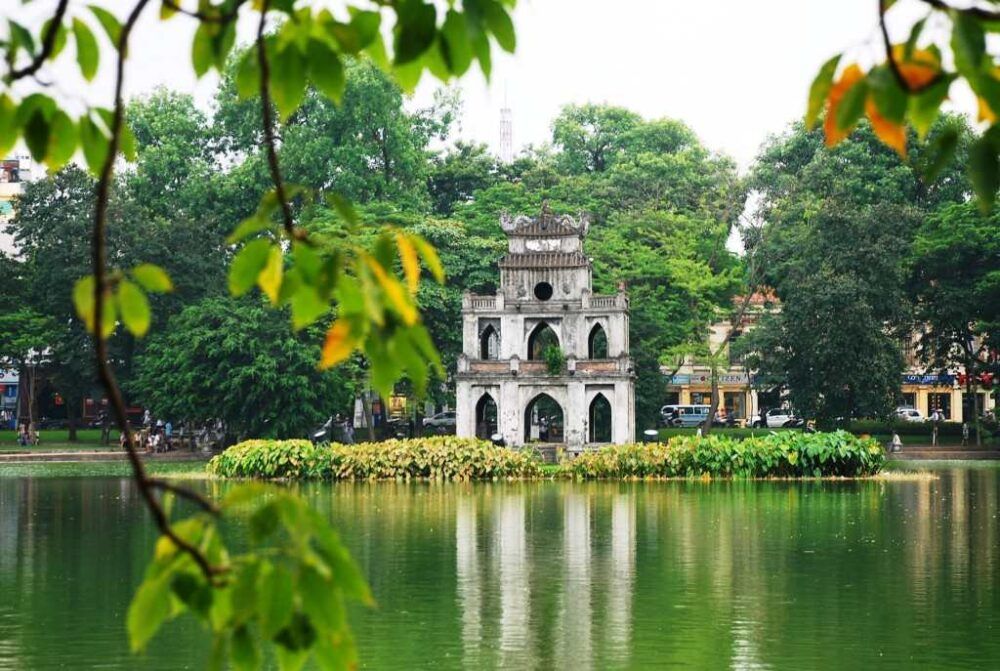 Experience the enchanting beauty and rich history of Hoan Kiem Lake in Hanoi, Vietnam