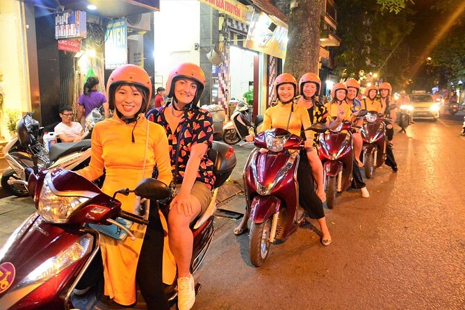 Hanoi Motorbike Tours Led By Women: Hanoi By Night Foodie Motorbike ...