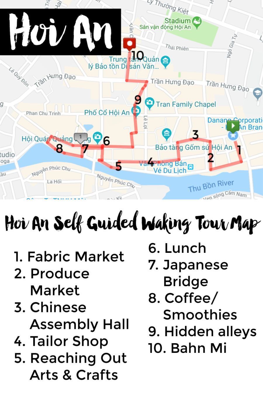 Hoi An itinerary: 3 days plus self guided walking tour map ...
