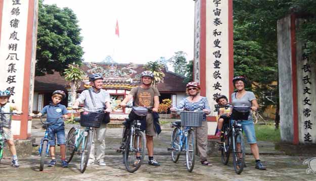 Family friendly cycling with different types of bikes - things to do Vietnam