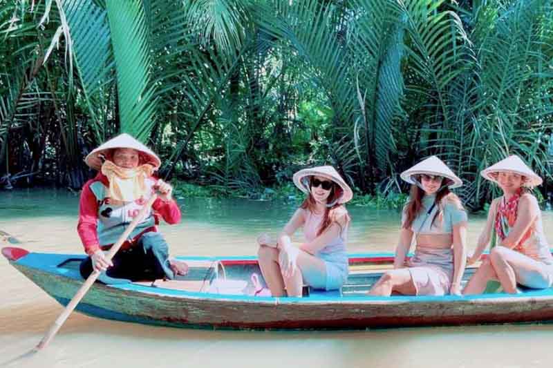 Boating on the mekong delta
