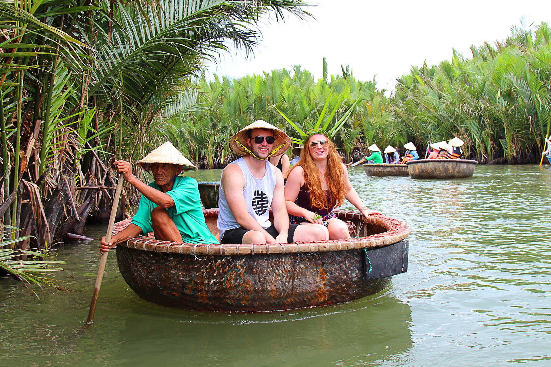 Swap your cellphone for a basket boat and explore the beauty of the Bay Mau Coconut Forest in Hoi An