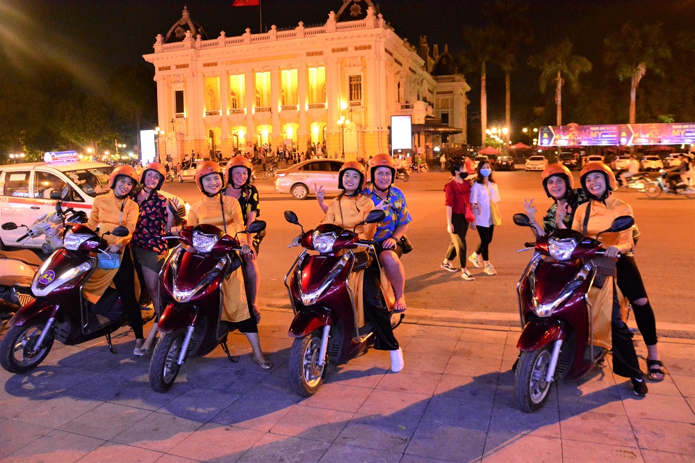 Cruise through the buzzing streets of Hanoi on the back of a motorbike and explore the city like never before