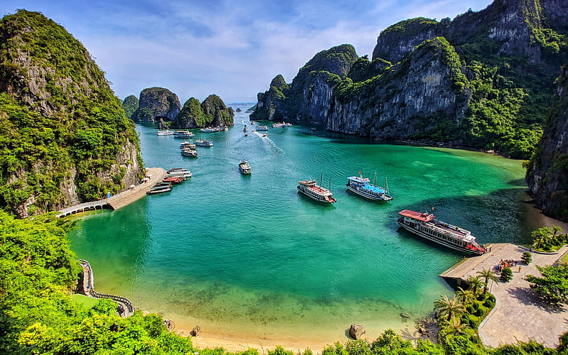 nique, majestic and simply breathtaking - thats Ha Long Bay for you - vietnam tourist sites