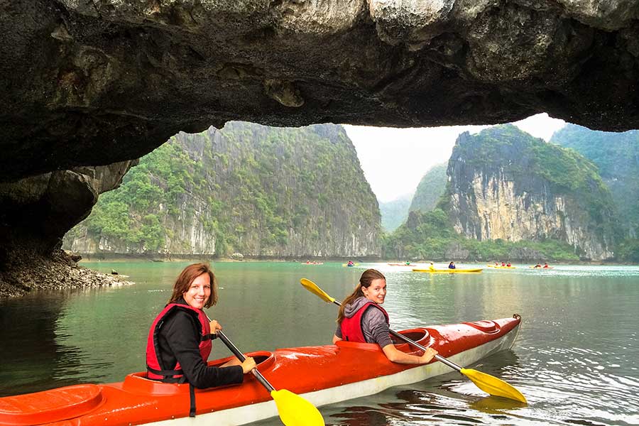 Take a plunge into the beauty of nature and explore the wonders of Ha Long Bay from the unique perspective of a kayak
