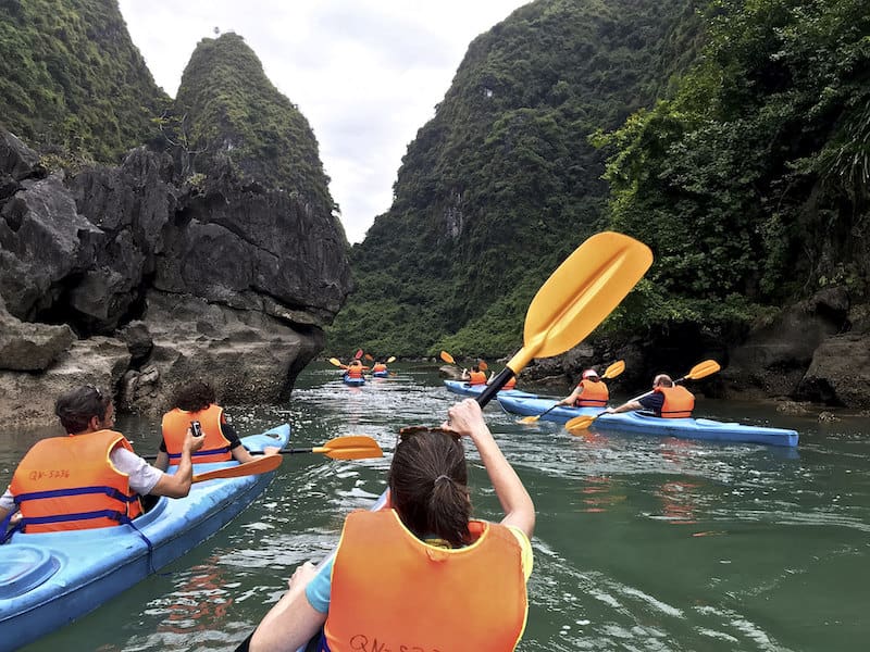 Ready for an adventure, Halong Bay is the perfect place to explore - vietnam cambodia travel packages