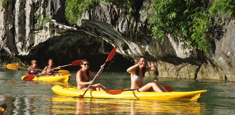 Embrace the adventure and explore the world around you-- kayak Halong Bay