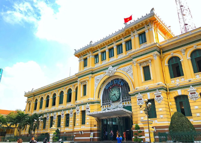Step inside the stunning Saigon Central Post Office and experience a time warp - city tour in ho chi minh