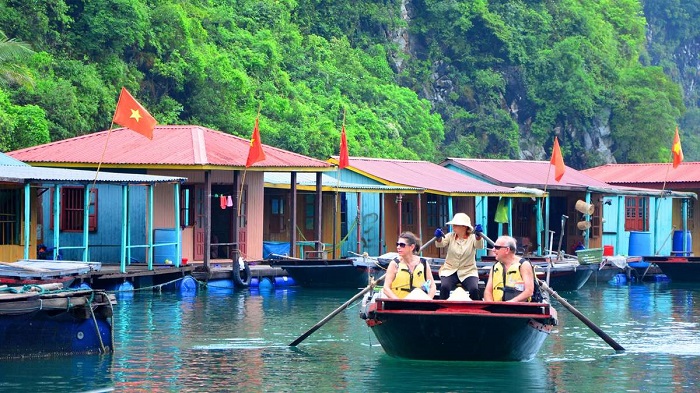 Step outside your comfort zone and immerse yourself in the beauty of Cua Van Floating Village in Ha Long Bay