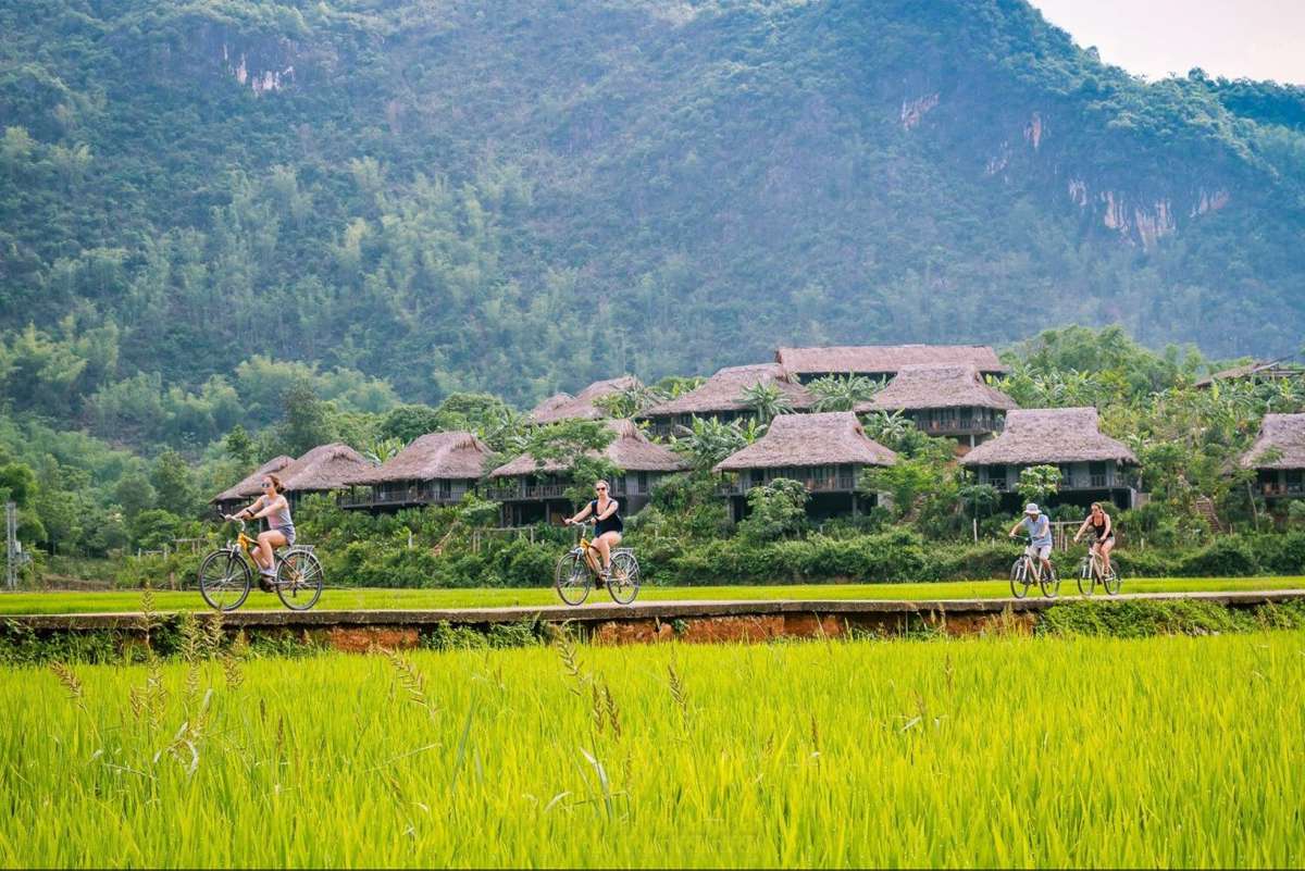 Take a deep breath and soak in the majestic views of Mai Chau Valley. Finally, a place to explore at your own pace