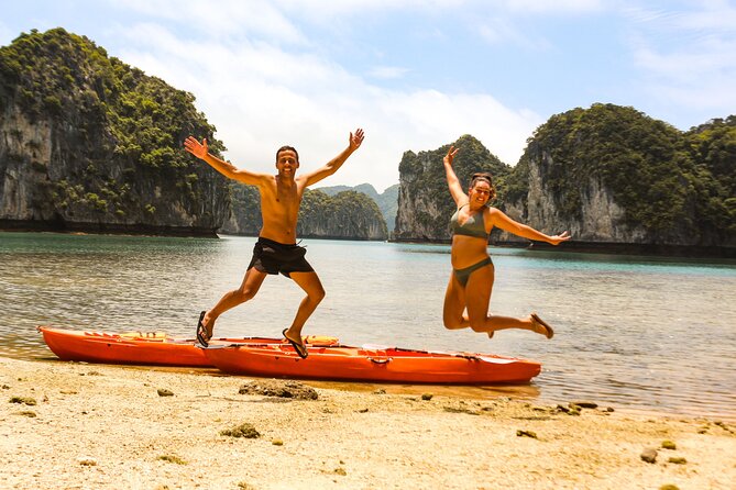 Exploring Halong Bay with a kayak is the perfect way to bond with your family and get a sense of adventure as you explore this majestic place