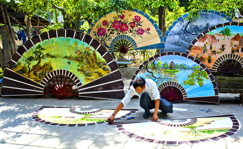 Take a journey to Chang Son Paper Fan Making Village and be inspired by the creative traditional craftsmanship that has been passed down for generations