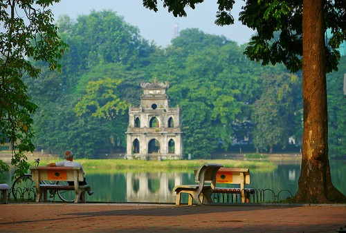 Hoan Kiem Lake in Hanoi capital