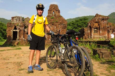 Take a deep breath and let the beauty of Vietnams Marble Mountains and My Son Sanctuary take your breath away - Cycling in Hoi An