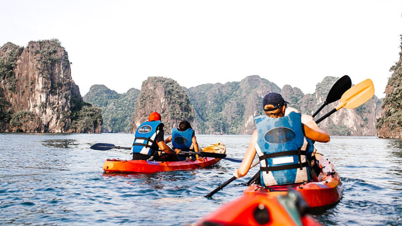 Lan Ha Bay & Ha Long Bay Cruise Day Tour: Kayaking, Swimming & Lunch