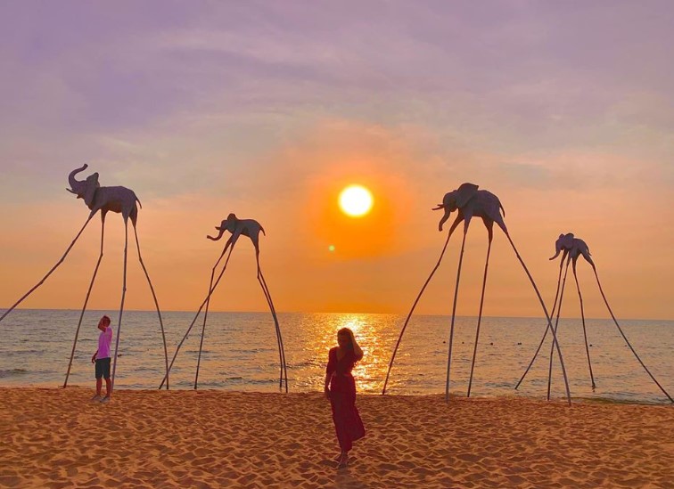 Be like the setting sun: brilliant and beautiful, with no limit to the possibilities tonight holds - Sunset on Phu Quoc