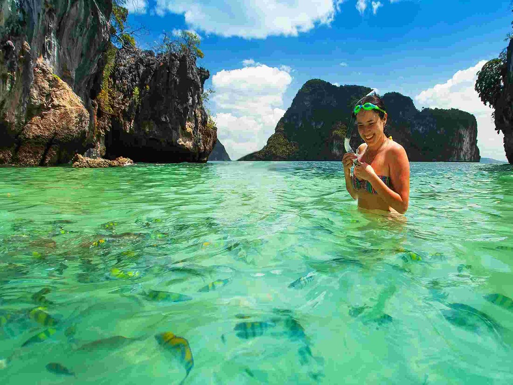 Ready to take a dip, Come explore the crystal-clear waters and white-sand beaches of Thailand with me