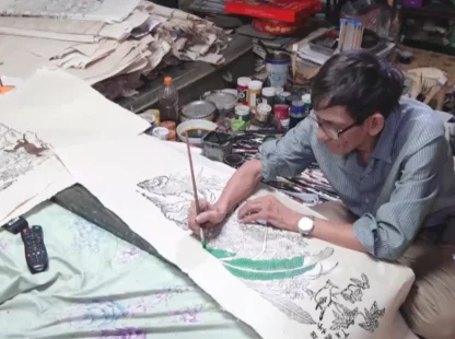 The Timeless Beauty of Hang Trong Folk Paintings