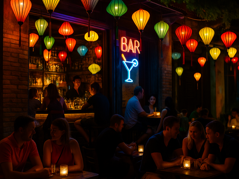 Night Bar in Hoi An
