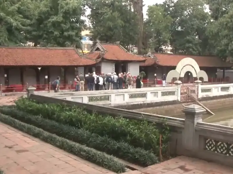 Peaceful Courtyard at the Temple of Literature