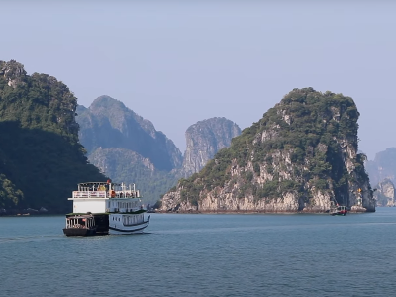 Halong Bay Storm: Nature’s Fiery Fury Unleashed