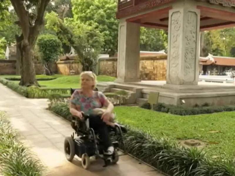 Wheelchair Travel at Temple of Literature Hanoi